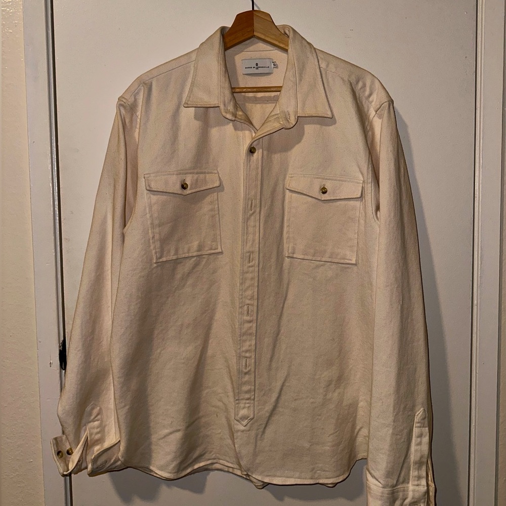 Cuisse De Grenouille Cream Denim Jacket